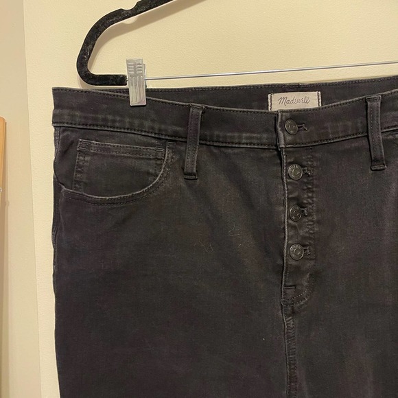 Madewell Petite 10" High-Rise Roadtripper Jeggings Button-Front Edition Size 34P - Picture 4 of 10